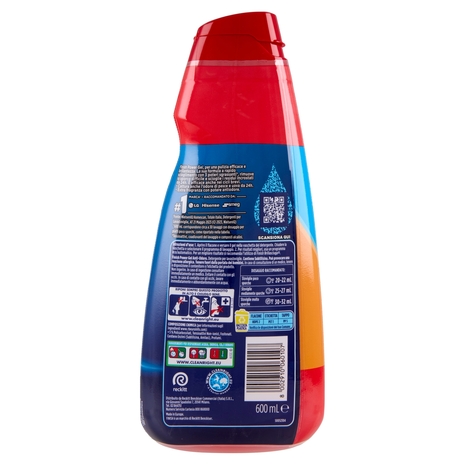 Finish Power Gel Antiodore gel lavastoviglie 30 lavaggi 600 ml
